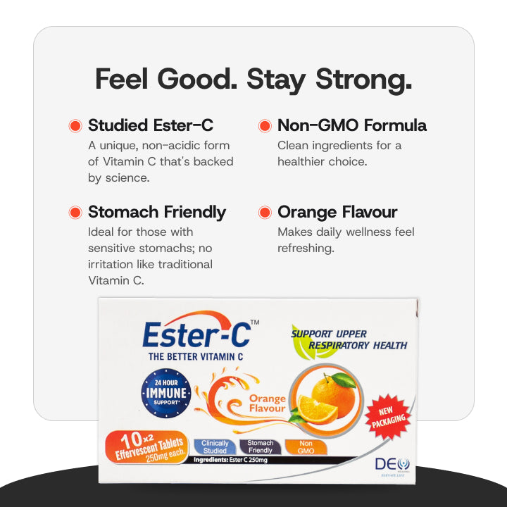 ESTER C Effevecent 250mg (Orange)