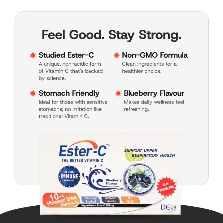 ESTER C Effevecent 250mg (Blueberry)